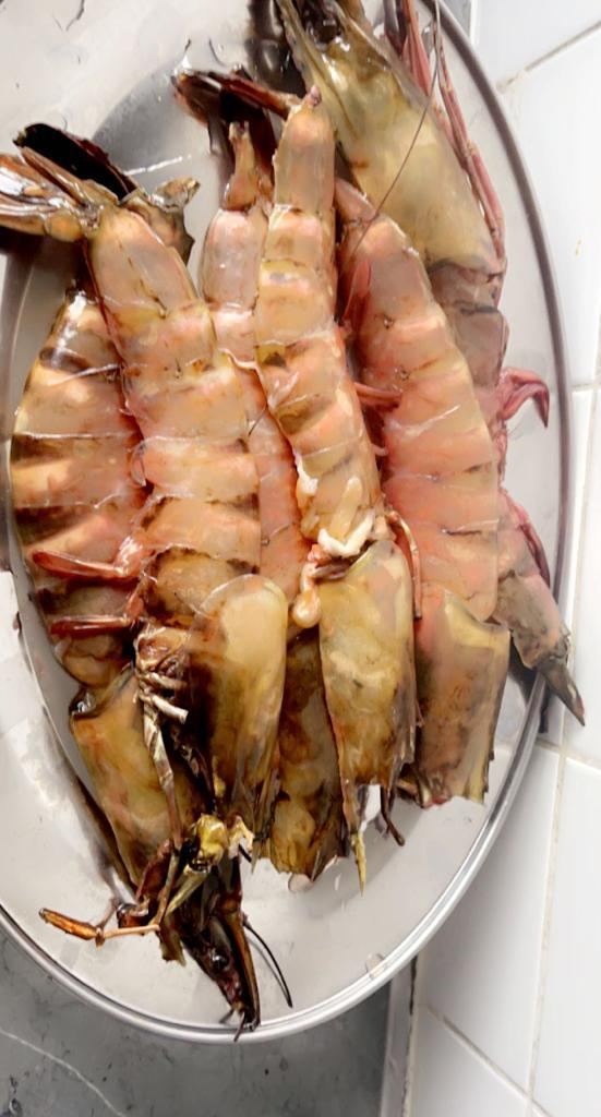 Gambas prêtes à griller